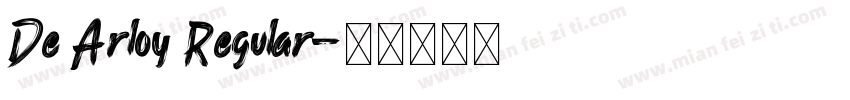 De Arloy Regular字体转换